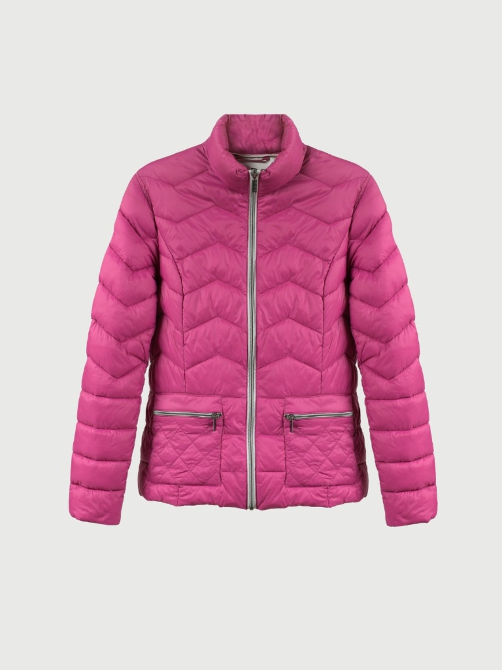 C • RO Denmark Etage Outerwear Chevron Quilted Puffer Jacket Orchid Pink Size 8